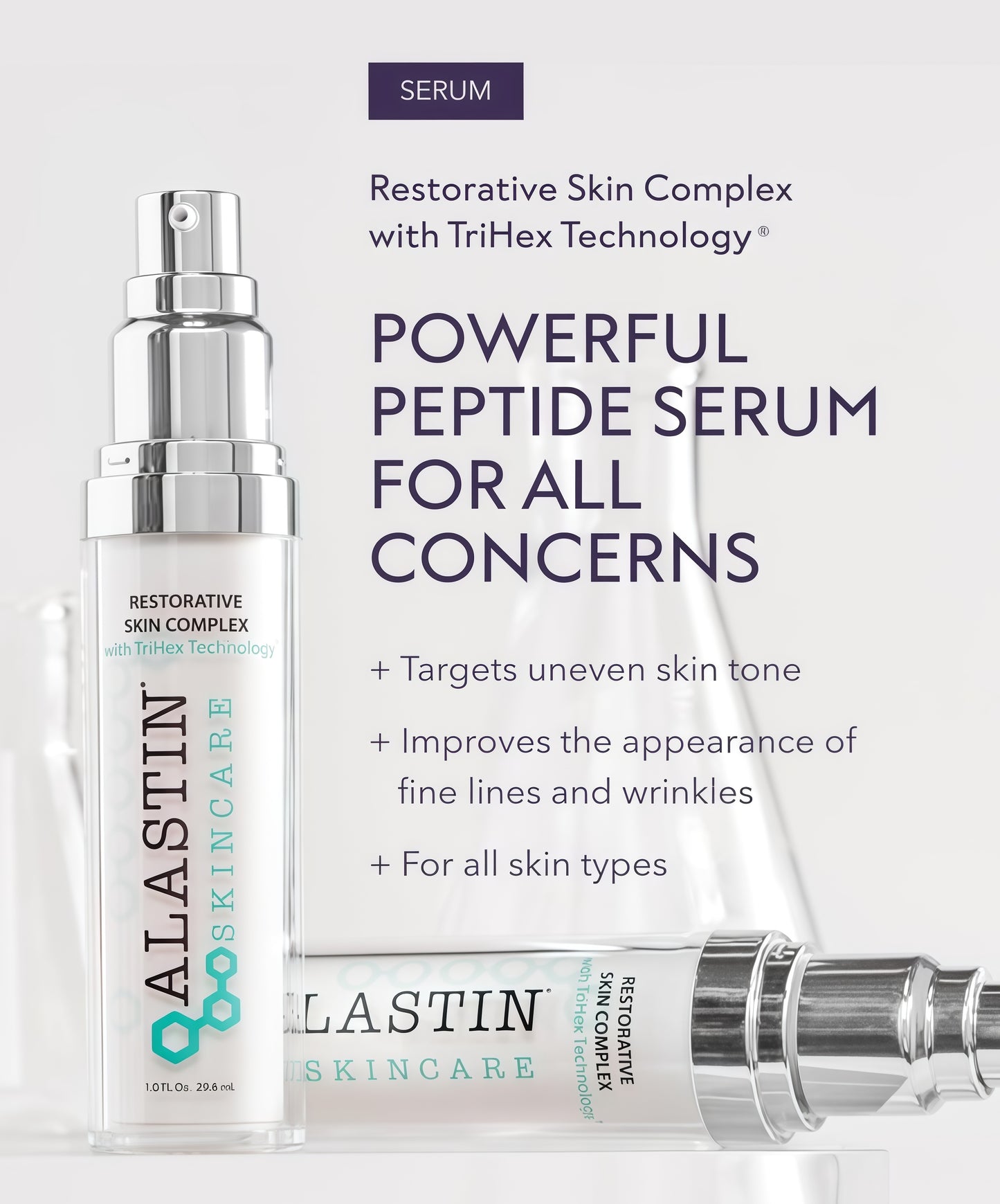ALASTIN Skincare RestorativeSkin Complex Anti-Aging FaceSerum(1 oz)Reduce FineLines &WrinklesWithNiacinamide to ImproveTexture